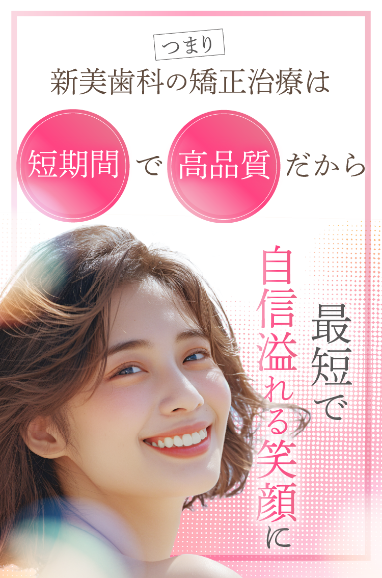 つまり新美歯科の矯正治療は短期間で高品質だから最短で自信溢れる笑顔に | 新美歯科