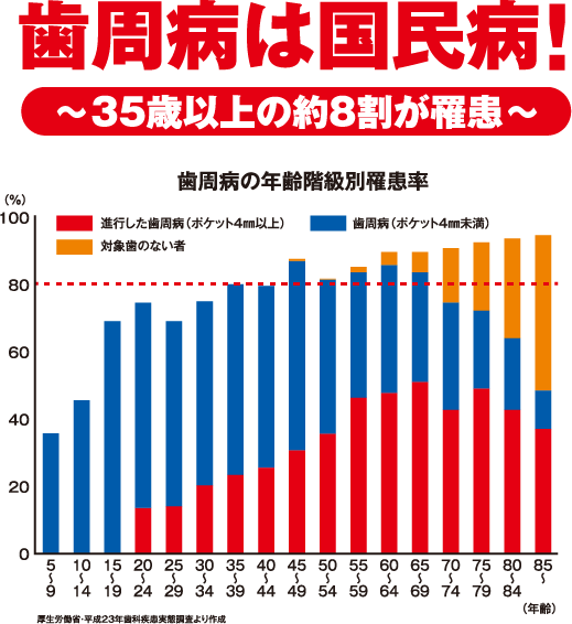 歯周病は国民病